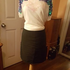 Marina black silhouette skirt